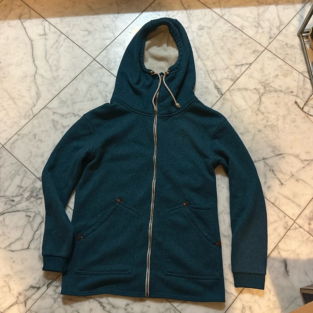 Burton Women's Long Sleeve Pullover Hoodie Size m Blue full zip long jacket